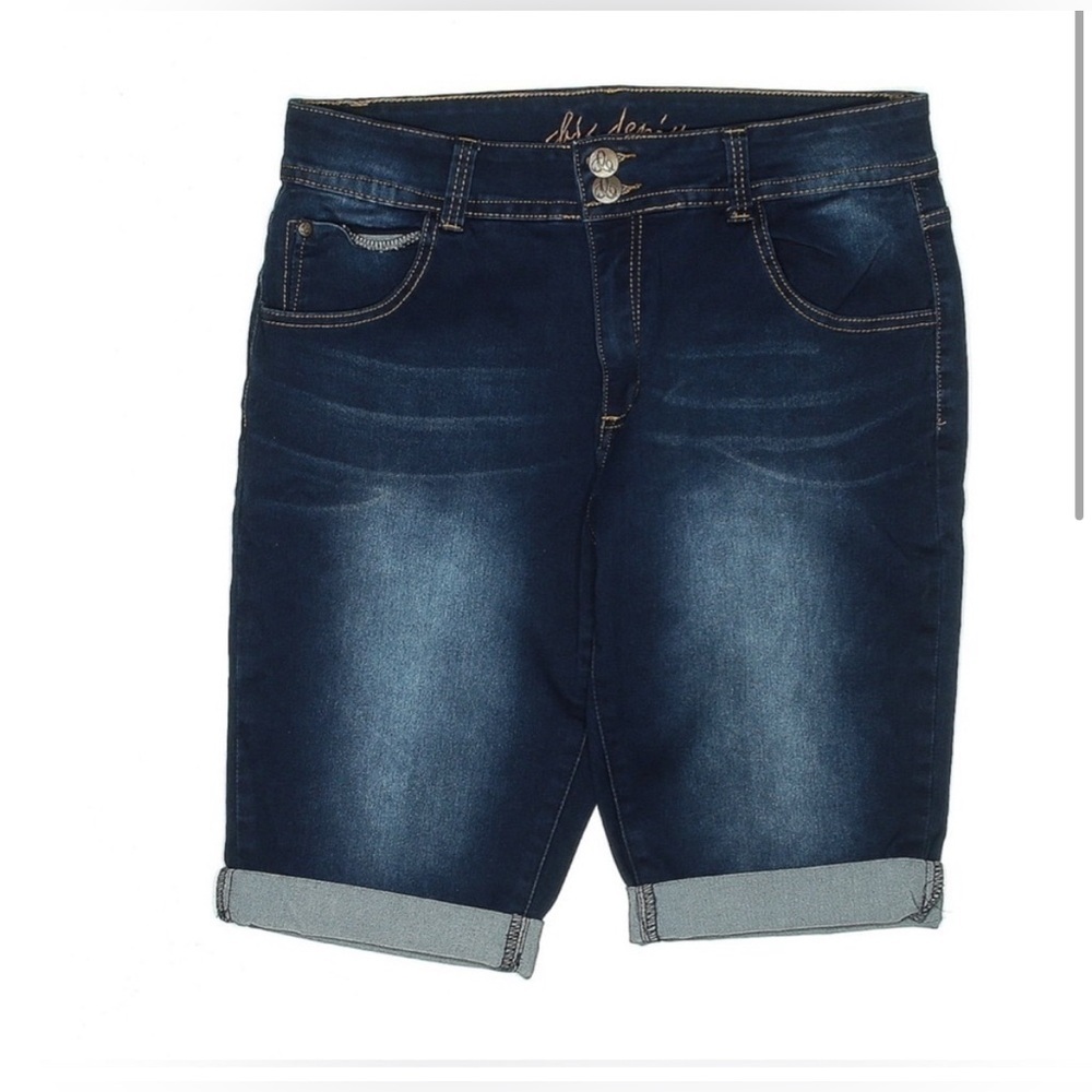 Women's Blue Denim Shorts